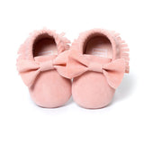 NEW Styles Baby Soft Flock Tassel Moccasins Girl Moccs Baby Booties Shoes Moccasin design baby shoes Newborn shoes Pink color