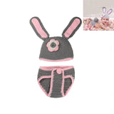 Newborn Baby Photography Props girl Boy Animal Pants Knit Hat Set Cute Baby Hand Made Crochet Costume Photo Shoot Clothes