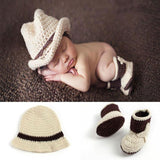 Newborn Baby Photography Props girl Boy Animal Pants Knit Hat Set Cute Baby Hand Made Crochet Costume Photo Shoot Clothes
