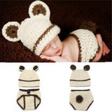 Newborn Baby Photography Props girl Boy Animal Pants Knit Hat Set Cute Baby Hand Made Crochet Costume Photo Shoot Clothes