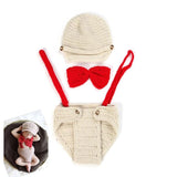 Newborn Baby Photography Props girl Boy Animal Pants Knit Hat Set Cute Baby Hand Made Crochet Costume Photo Shoot Clothes
