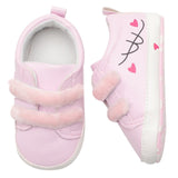 NEW Infant Toddler Soft Soled Hook Loop Unisex Prewalker Sneakers Baby Boy Girl Solid Newborn to 18 Months Crib Shoes 0-18 Months