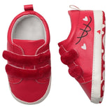 NEW Infant Toddler Soft Soled Hook Loop Unisex Prewalker Sneakers Baby Boy Girl Solid Newborn to 18 Months Crib Shoes 0-18 Months