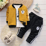 2019 spring New children's clothing Jacket t-shirt and pants 3 pieces Clothing Sets for Boys Cotton Boy's clothes  Kids clothes