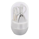 4pcs Baby Healthcare Kits Baby Nail Care Set Infant Finger Trimmer Scissors Nail Clippers Cartoon Animal Storage Box for Travel