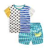 Brand Designer Baby Boy Clothes Sport Clothing Tracksuit Active  Striped Tshirt +shorts Toddler Clothing Sets