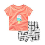 Brand Designer Baby Boy Clothes Sport Clothing Tracksuit Active  Striped Tshirt +shorts Toddler Clothing Sets