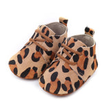New Collection Genuine Leather Baby shoes Leopard print Baby Girls Soft shoes Horse hair Boys First walkers Lace Baby moccasins