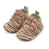 New Collection Genuine Leather Baby shoes Leopard print Baby Girls Soft shoes Horse hair Boys First walkers Lace Baby moccasins