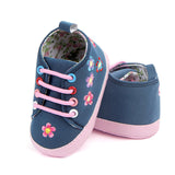 NEW Kids Shoes for Girls Boys Sneakers Jeans Canvas Children Shoes Denim Running Sport Baby Sneakers Lace-up Casual Boy Floral Shoes