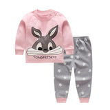 Cotton Baby Girls Clothes Winter Newborn Baby Clothing Set 2pcs Unisex Kids Clothes Set
