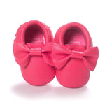 New Collection Handmade Soft Bottom Fashion Tassels Baby Moccasin Newborn Babies Shoes 19-colors PU leather Prewalkers Boots