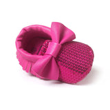New Collection Handmade Soft Bottom Fashion Tassels Baby Moccasin Newborn Babies Shoes 19-colors PU leather Prewalkers Boots