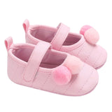 New born Baby Girl Flower Sneakers Toddler Cotton Bow Casual Shoes Infant Little Girls Princess Sequin Stars Leather Shoes 0-18Ms