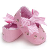 New born Baby Girl Flower Sneakers Toddler Cotton Bow Casual Shoes Infant Little Girls Princess Sequin Stars Leather Shoes 0-18Ms