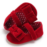New born Baby Girl Flower Sneakers Toddler Cotton Bow Casual Shoes Infant Little Girls Princess Sequin Stars Leather Shoes 0-18Ms