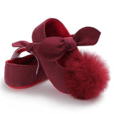 New born Baby Girl Flower Sneakers Toddler Cotton Bow Casual Shoes Infant Little Girls Princess Sequin Stars Leather Shoes 0-18Ms
