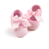New born Baby Girl Flower Sneakers Toddler Cotton Bow Casual Shoes Infant Little Girls Princess Sequin Stars Leather Shoes 0-18Ms