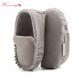 New Collection PU Suede Leather Newborn Baby Shoes Moccasins Soft Soled Non-slip Footwear First Walker For 0-18M