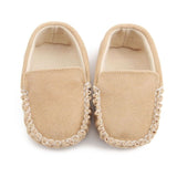 New Collection PU Suede Leather Newborn Baby Shoes Moccasins Soft Soled Non-slip Footwear First Walker For 0-18M