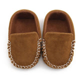 New Collection PU Suede Leather Newborn Baby Shoes Moccasins Soft Soled Non-slip Footwear First Walker For 0-18M
