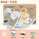 Baby Rocking Chair Music Trojan Rocking Horse Toy Year-old Children Rocking Horse Gift Kids Chair Cute Kids Furniture