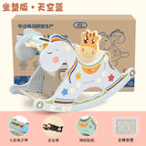 Baby Rocking Chair Music Trojan Rocking Horse Toy Year-old Children Rocking Horse Gift Kids Chair Cute Kids Furniture