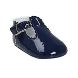 2019 Candy Colors Patent Leather Newborn Baby Prewalker Soft Bottom Anti-slip Shoes Footwear Princess Girl Crib Mary Jane Shoes