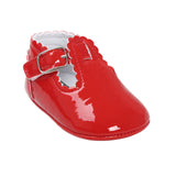 2019 Candy Colors Patent Leather Newborn Baby Prewalker Soft Bottom Anti-slip Shoes Footwear Princess Girl Crib Mary Jane Shoes