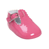2019 Candy Colors Patent Leather Newborn Baby Prewalker Soft Bottom Anti-slip Shoes Footwear Princess Girl Crib Mary Jane Shoes