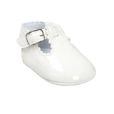2019 Candy Colors Patent Leather Newborn Baby Prewalker Soft Bottom Anti-slip Shoes Footwear Princess Girl Crib Mary Jane Shoes