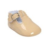 2019 Candy Colors Patent Leather Newborn Baby Prewalker Soft Bottom Anti-slip Shoes Footwear Princess Girl Crib Mary Jane Shoes