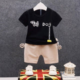 IENENS Summer Child Boy Cotton T-shirt Pants Sets Clothes Baby Toddler Infant Clothing Suits Kids Boy's Outfits Tracksuits