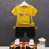 IENENS Summer Child Boy Cotton T-shirt Pants Sets Clothes Baby Toddler Infant Clothing Suits Kids Boy's Outfits Tracksuits