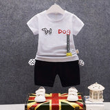 IENENS Summer Child Boy Cotton T-shirt Pants Sets Clothes Baby Toddler Infant Clothing Suits Kids Boy's Outfits Tracksuits
