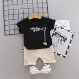 IENENS Summer Boys Cotton T-shirt Pants Sets Clothes Baby Toddler Infant Clothing Suits Kids Children Boy's Outfits Tracksuits