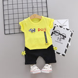 IENENS Summer Boys Cotton T-shirt Pants Sets Clothes Baby Toddler Infant Clothing Suits Kids Children Boy's Outfits Tracksuits