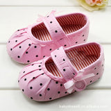 NEW  Baby Shoes Toddler Girl First Walkers Toddler Shoes Boots Multi-color Dot Bow Soft Sole Shoes for Girls Children's Shoes