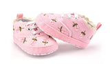2019 Baby Girl Shoes White Lace Floral Embroidered Soft Shoes Prewalker Walking Toddler Kids Shoes First Walker free shipping