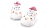 2019 Baby Girl Shoes White Lace Floral Embroidered Soft Shoes Prewalker Walking Toddler Kids Shoes First Walker free shipping